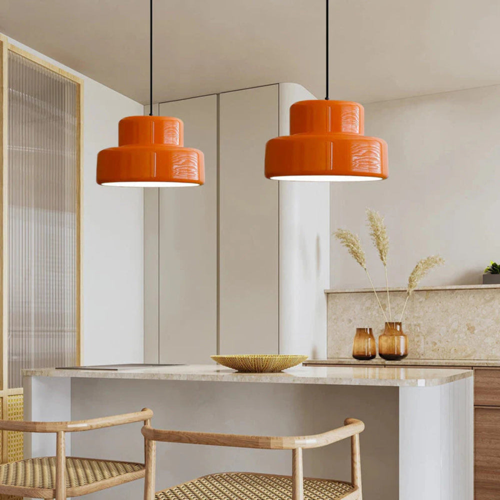 Fiorange – Vintage Pendant Light with Adjustable Cable & Warm White Glow – Stylish Kitchen Pendant Lighting for Modern Spaces 4