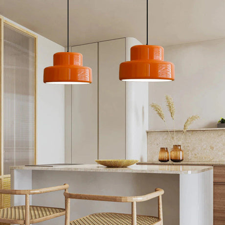 Fiorange – Vintage Pendant Light with Adjustable Cable & Warm White Glow – Stylish Kitchen Pendant Lighting for Modern Spaces 4