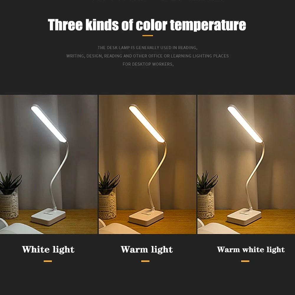 FlexiGlow – Adjustable LED Desk Lamp with USB Charging Port – Eye-Friendly Illumination for Home and Office 6