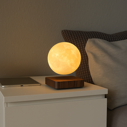 Lunar Glow | Floating Moon Lamp with Magnetic Levitation & Ambient LED Light – Enchanting Home Decor for Serenity 1