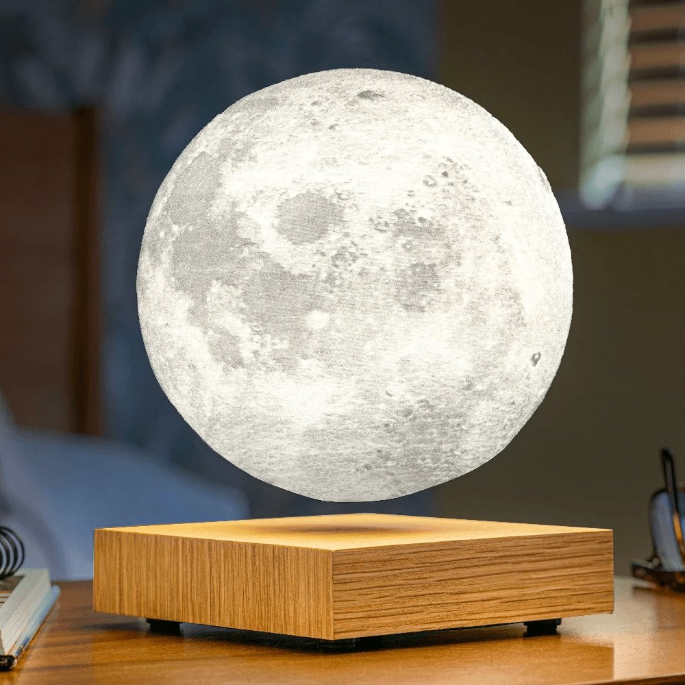 Lunar Glow | Floating Moon Lamp with Magnetic Levitation & Ambient LED Light – Enchanting Home Decor for Serenity 3