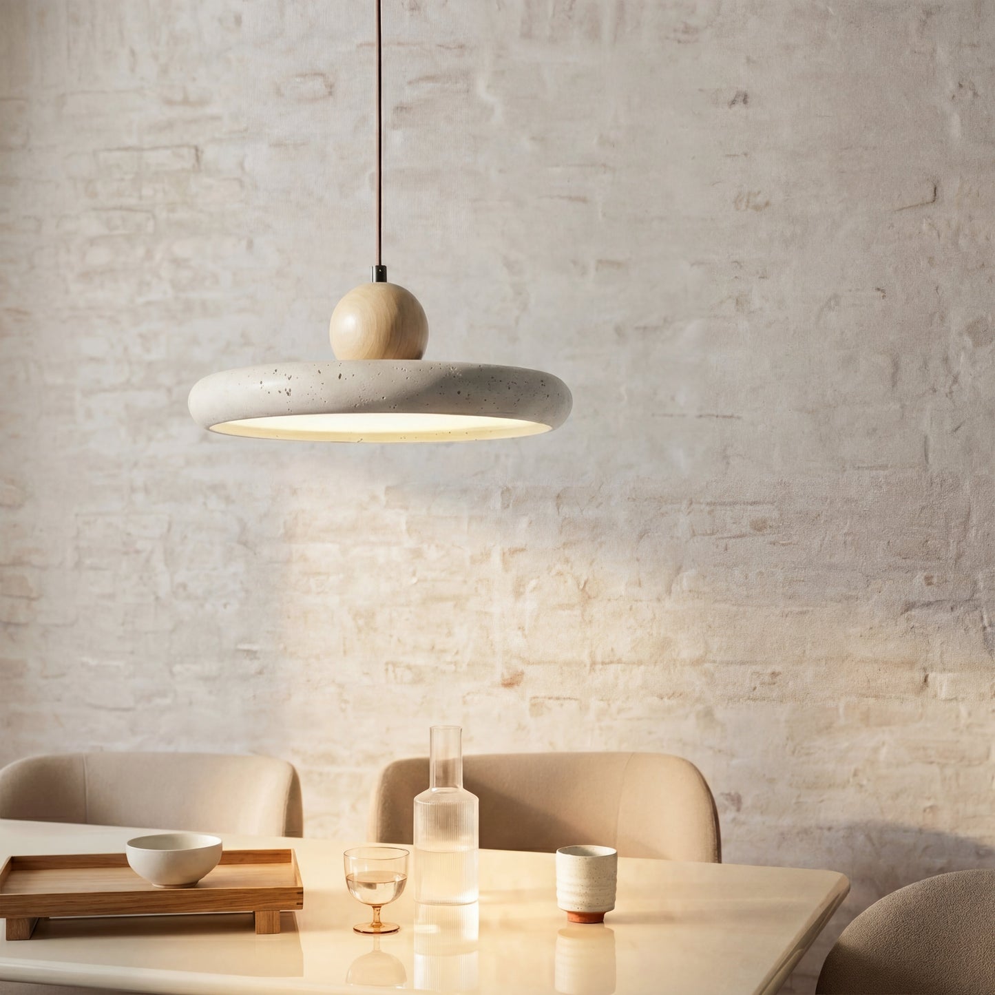 Evania Stone Pendant Light