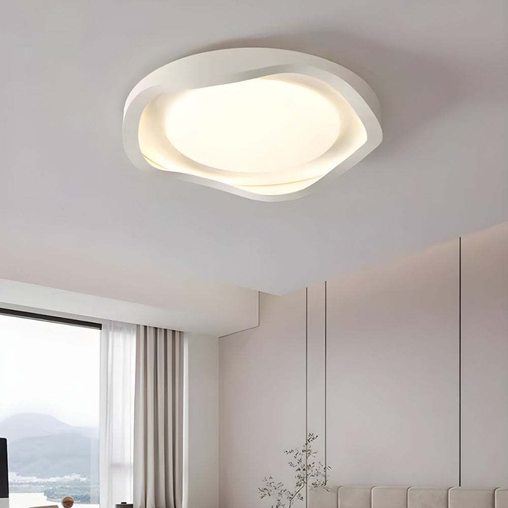 GeoLume – Flush Mount Ceiling Light with Geometric Design & Integrated 44W LED for Modern Elegance 2