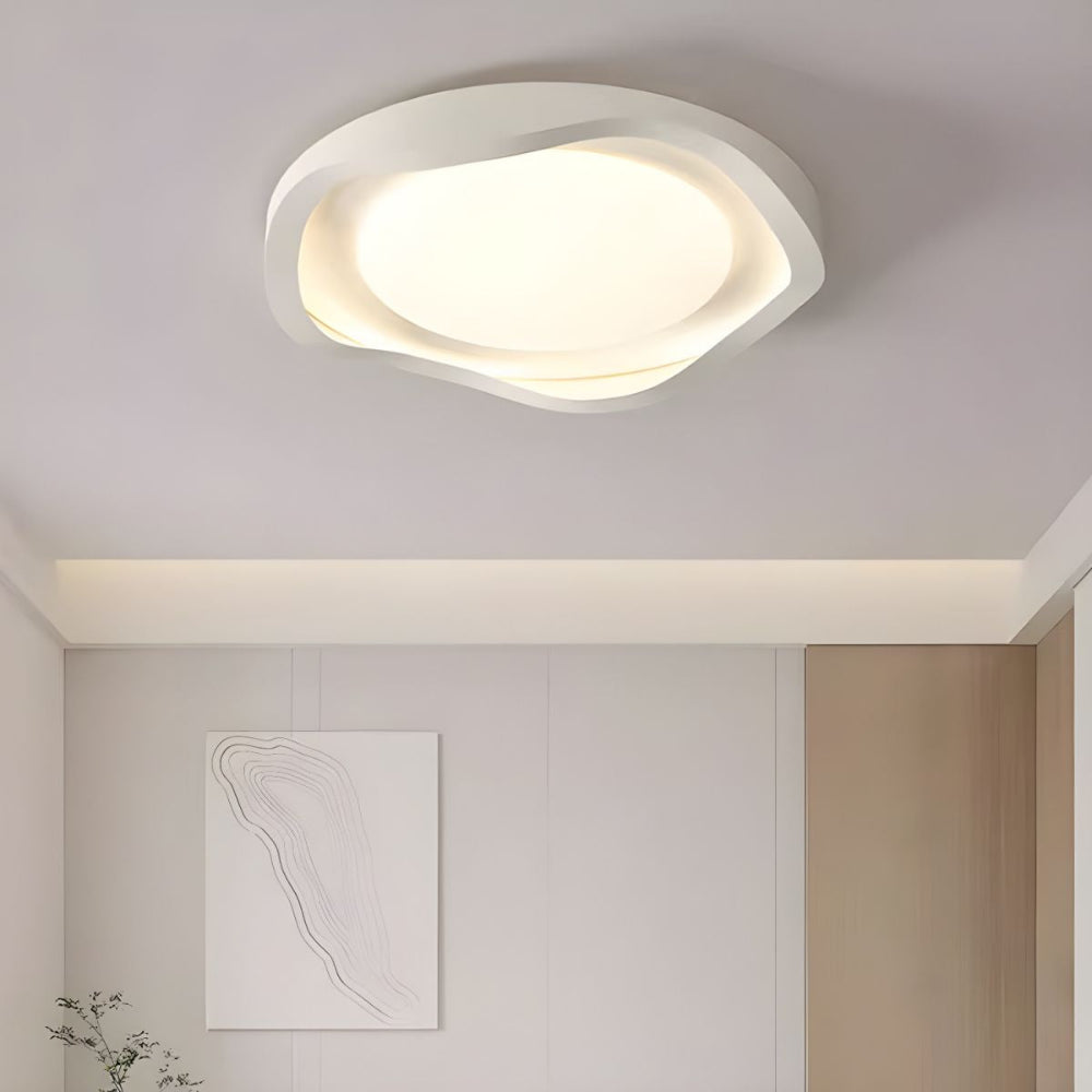 GeoLume – Flush Mount Ceiling Light with Geometric Design & Integrated 44W LED for Modern Elegance 3