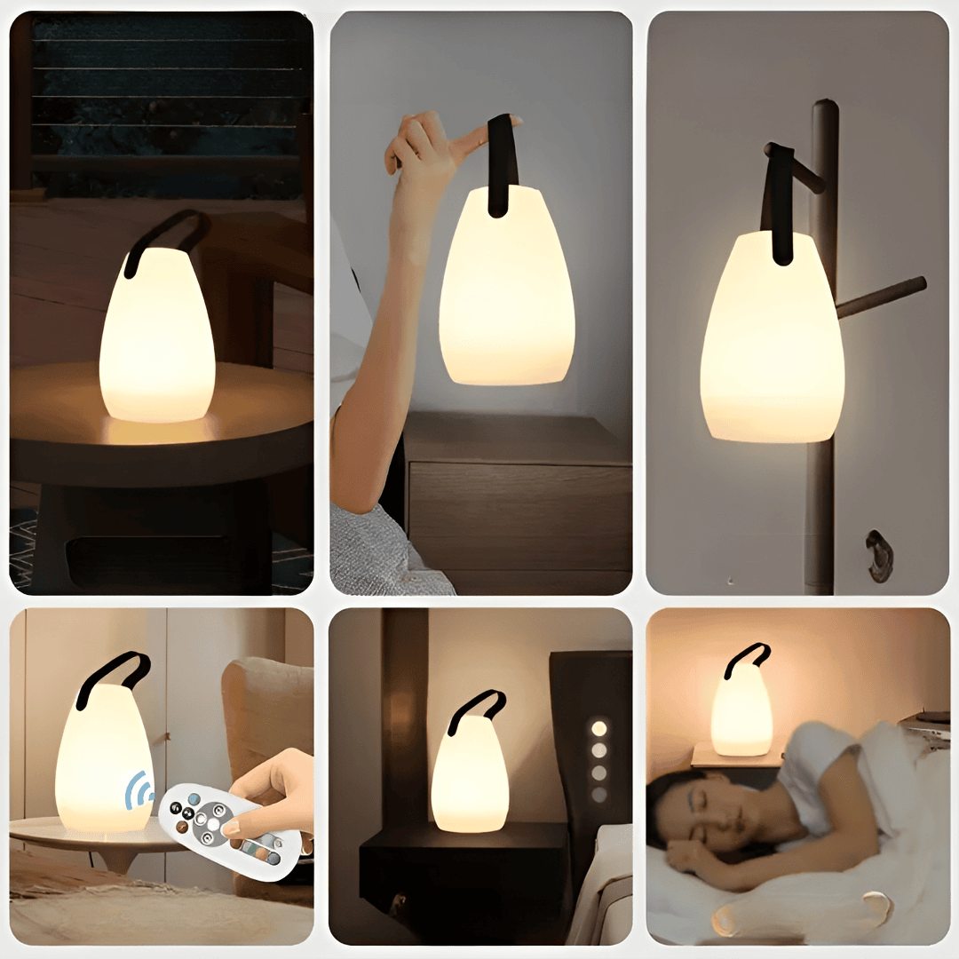 GloHaven – Portable LED Table Lamp with Remote Control & Adjustable Brightness – Stylish Lighting for Indoor and Outdoor Use 8