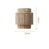GlowNest | Hemp Rope Wall Lamp with Warm Ambient Light – Eco-Friendly Decor for Cozy Spaces 6