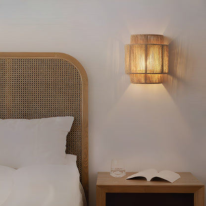 GlowNest | Hemp Rope Wall Lamp with Warm Ambient Light – Eco-Friendly Decor for Cozy Spaces 2