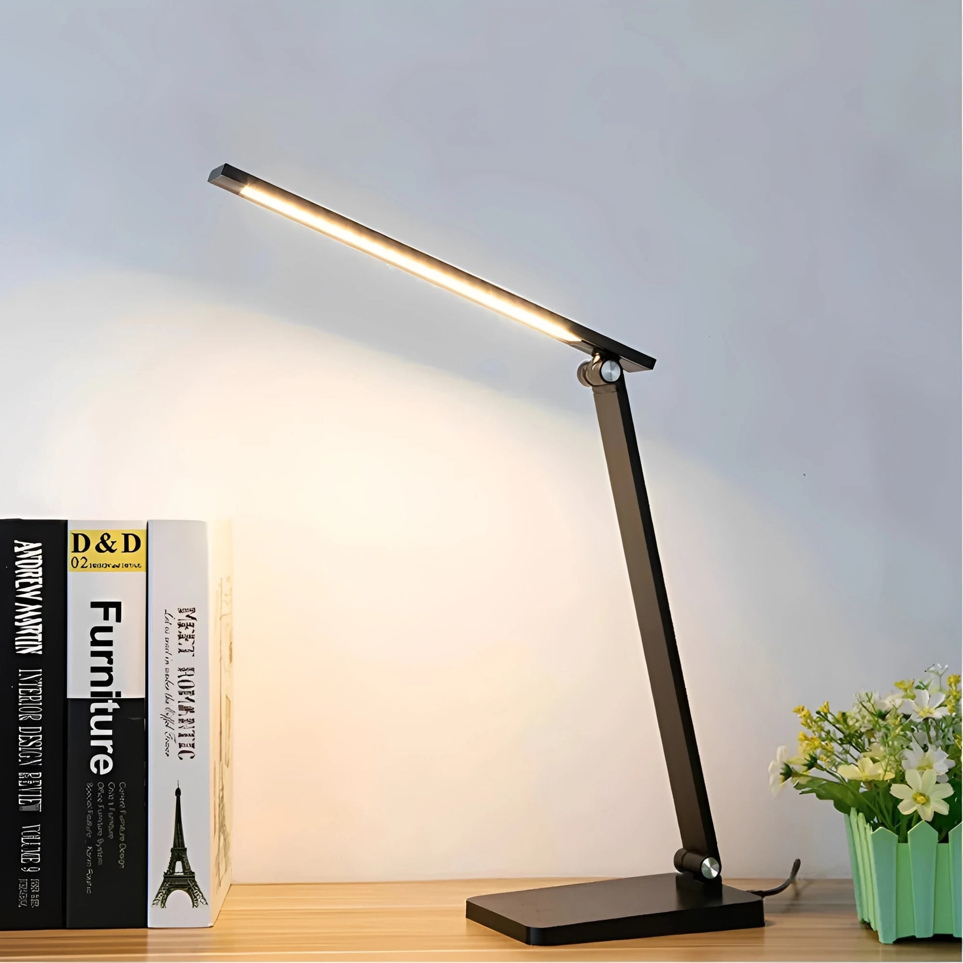 Glowline – Cordless Table Lamp with 5-Level Touch Dimming – Compact Design for Versatile Lighting 1