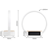 Modern Table Lamp with Wireless Charging & Alarm Function - Elegant Bedside Lamp for Nightstand Convenience 2