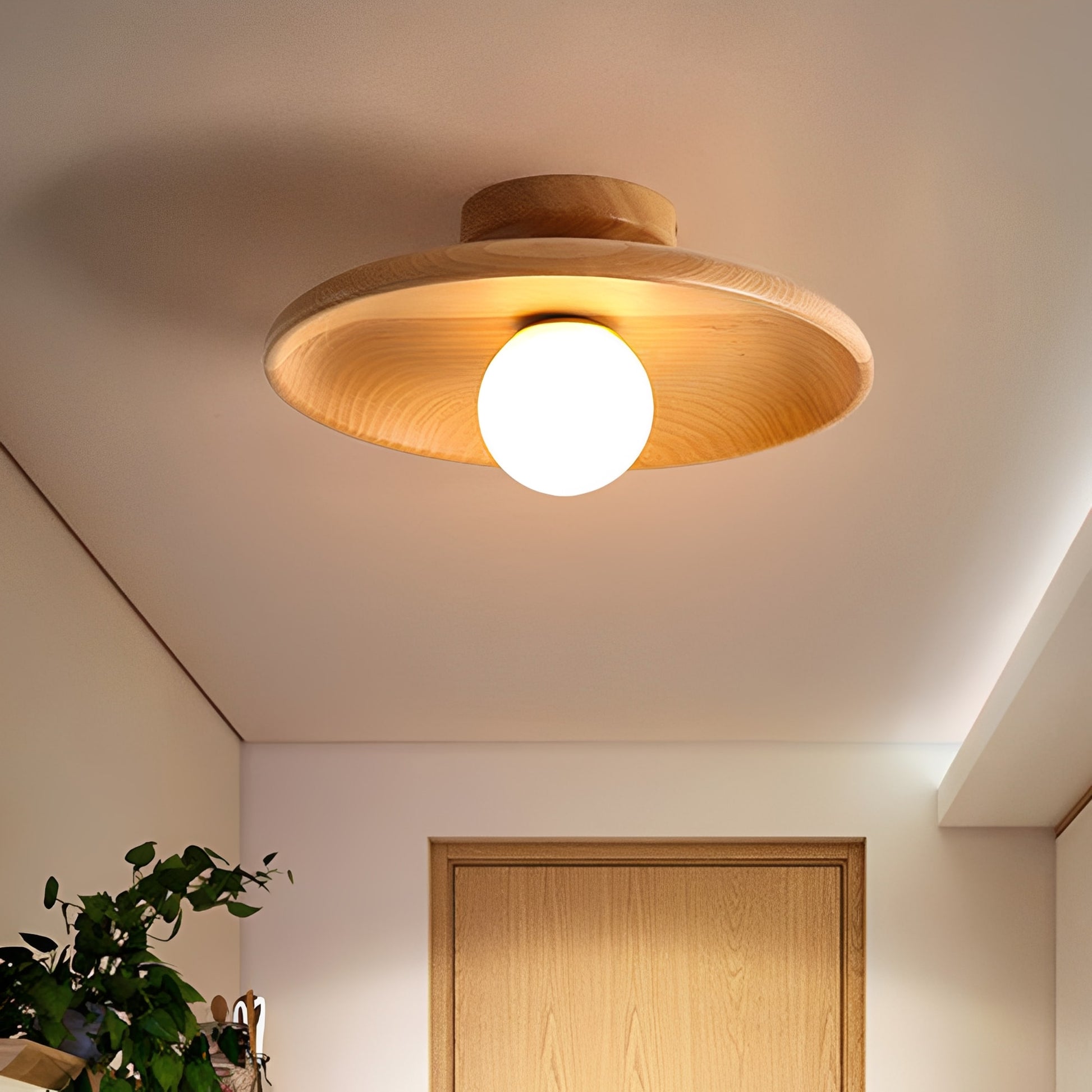 Glowvia – Minimalist Flush-Mounted Ceiling Light with Soft Glow – Elegant Design for Cozy Interiors 3