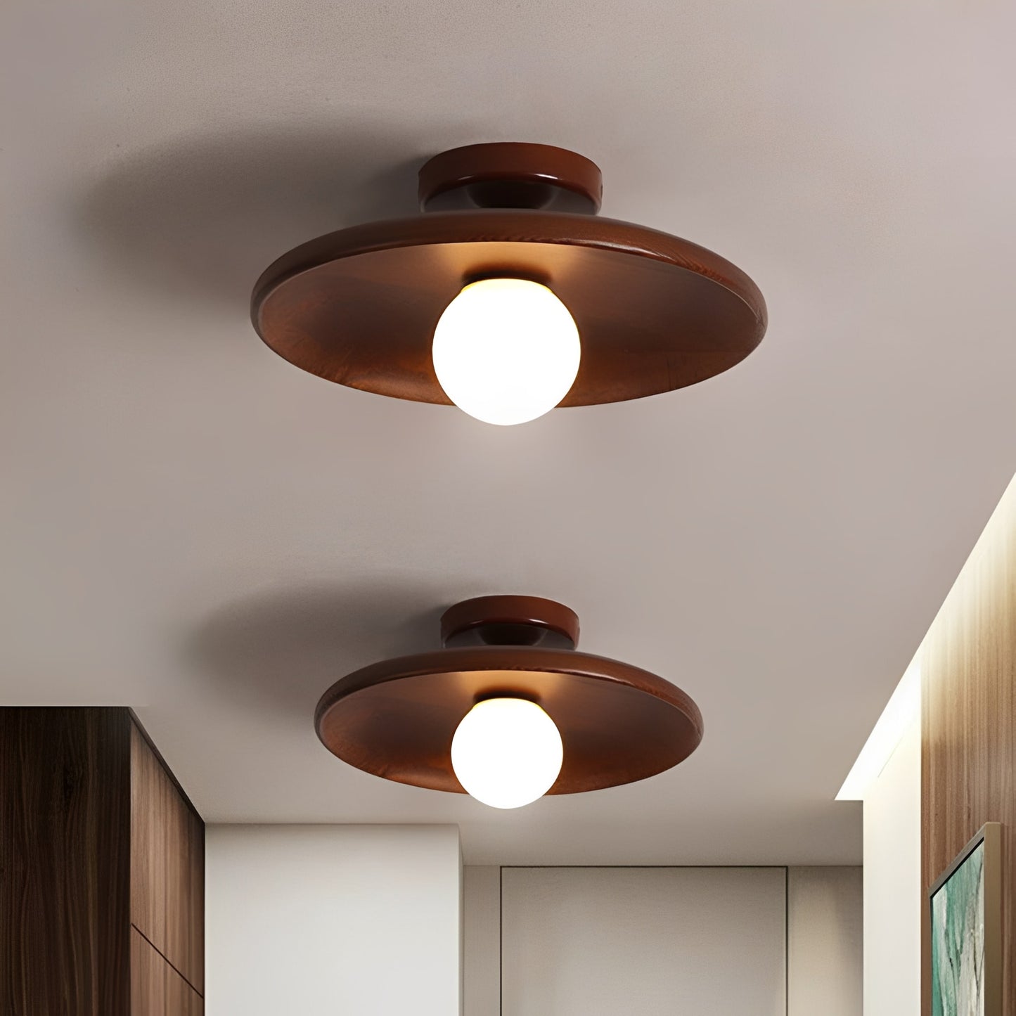 Glowvia – Minimalist Flush-Mounted Ceiling Light with Soft Glow – Elegant Design for Cozy Interiors 1