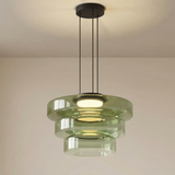 Layered Smoked Glass Pendant Light