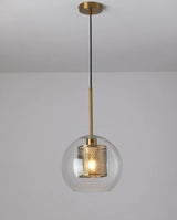Adonia Glass Pendant Lamp - Retro Design with Honeycomb Brass Shade for Elegant Lighting 28