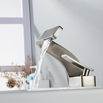Everest Curved Faucet - Modern Brass Design with Easy Operation for Elegant Kitchens and Bathrooms 2