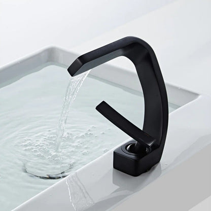 Everest Curved Faucet - Modern Brass Design with Easy Operation for Elegant Kitchens and Bathrooms 11