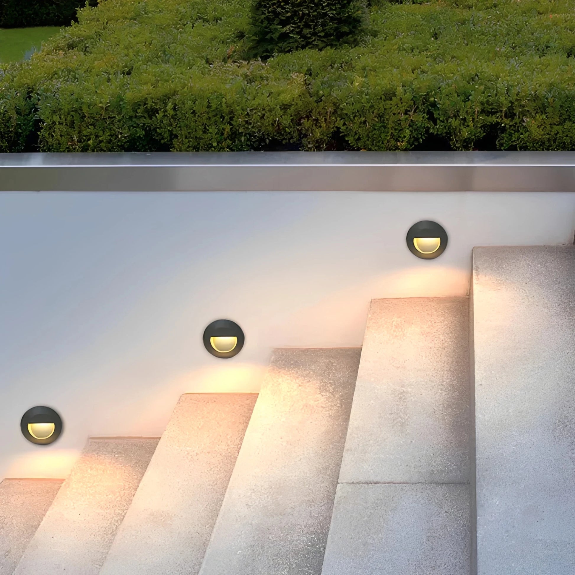 Orvalo | Round LED Outdoor Staircase Light with Soft Illumination – Energy-Efficient Lighting for Safety 9