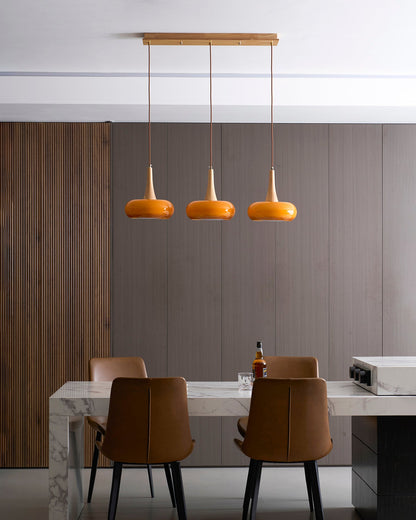 Veloria Wood Pendant Minimal Ceiling Light