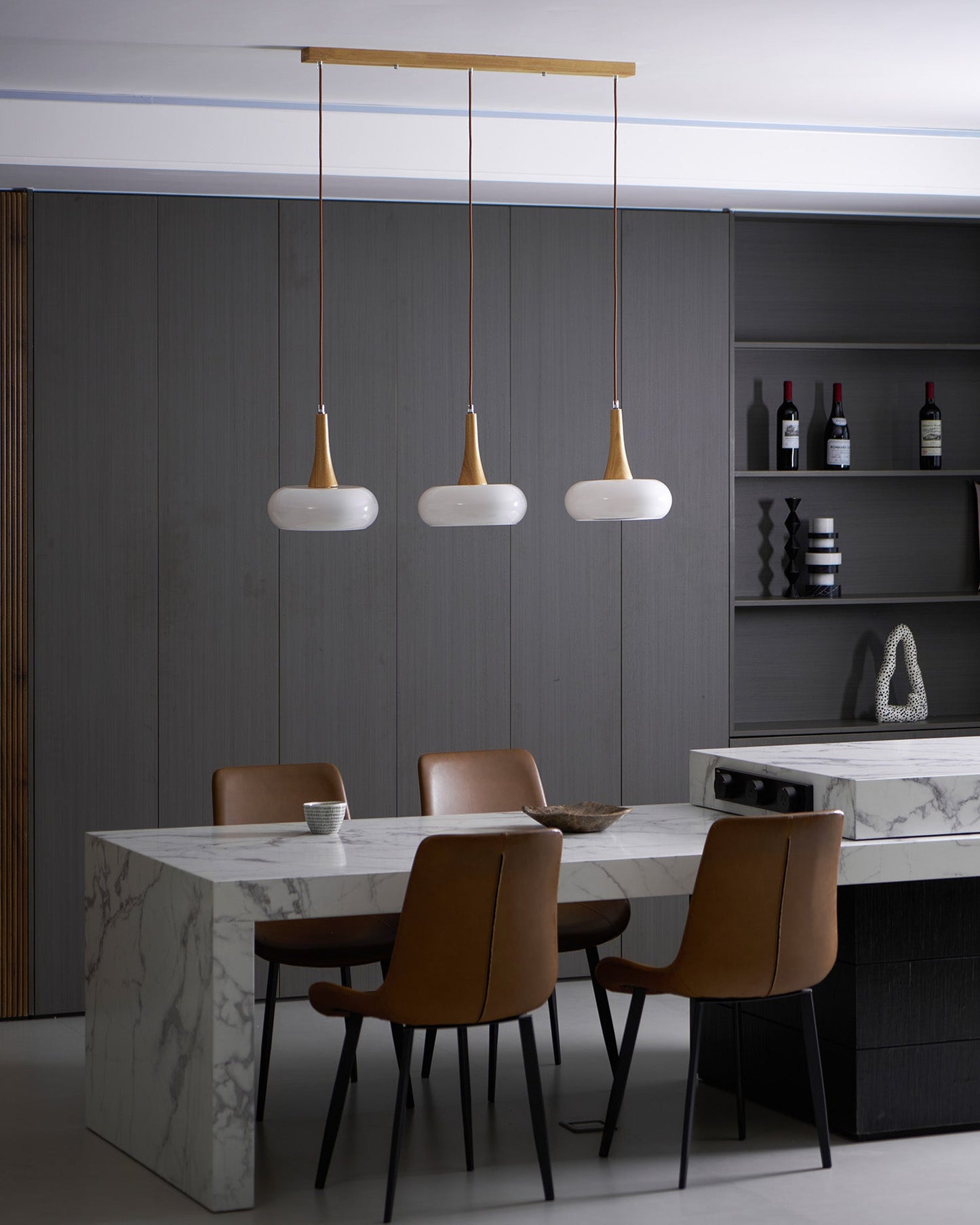 Veloria Wood Pendant Minimal Ceiling Light