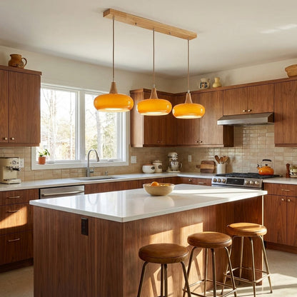 Veloria Wood Pendant Minimal Ceiling Light