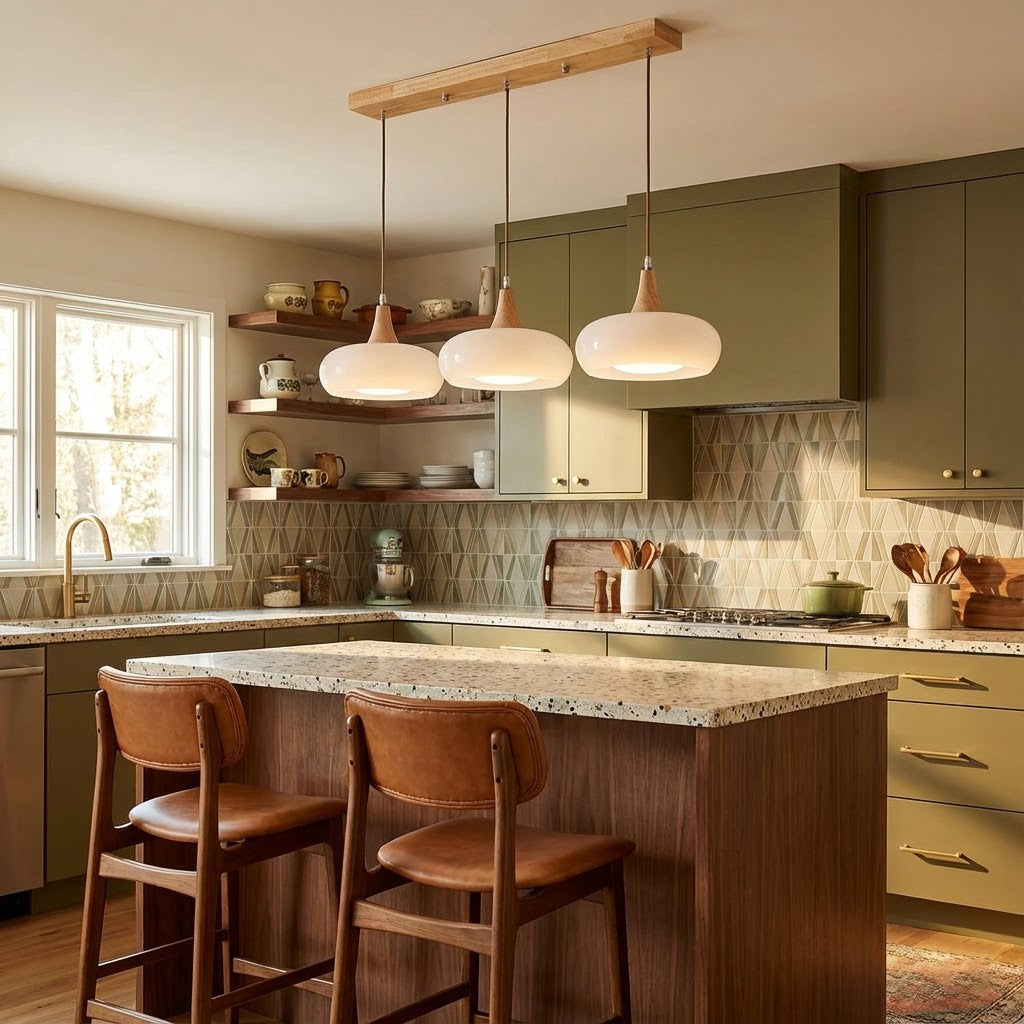 Veloria Wood Pendant Minimal Ceiling Light