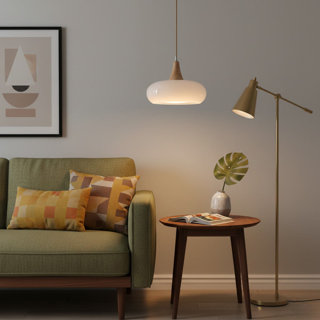 Veloria Wood Pendant Minimal Ceiling Light
