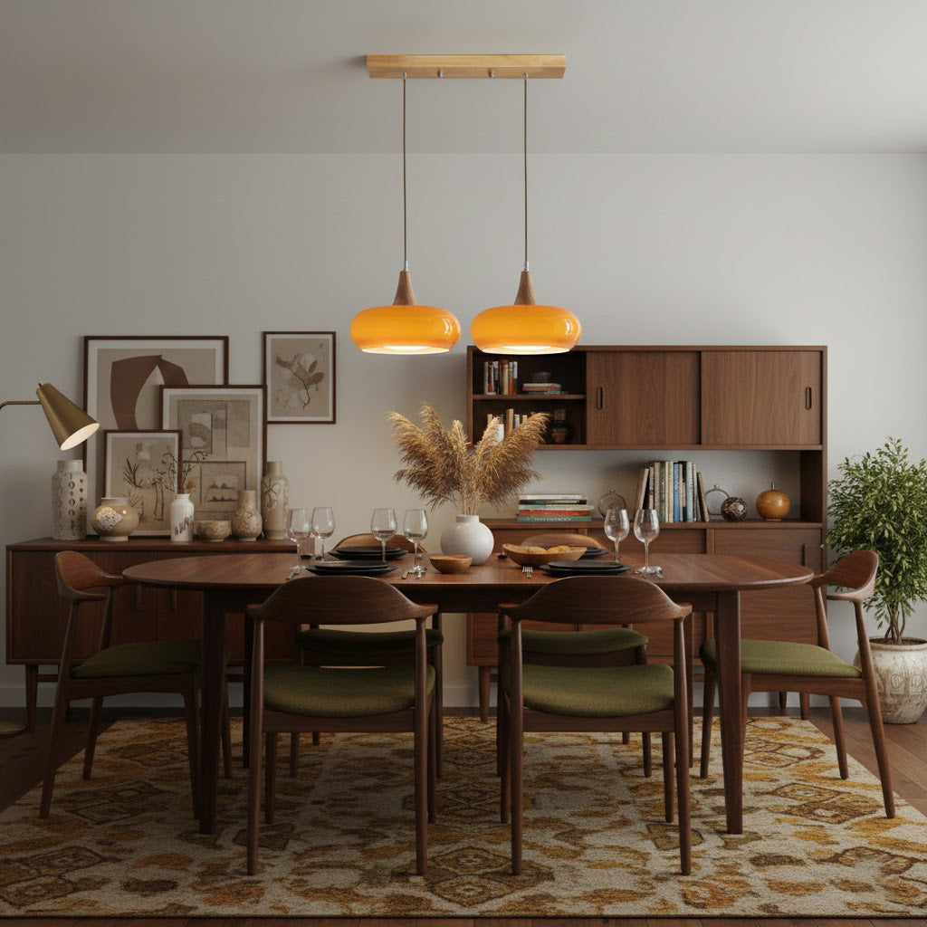 Veloria Wood Pendant Minimal Ceiling Light