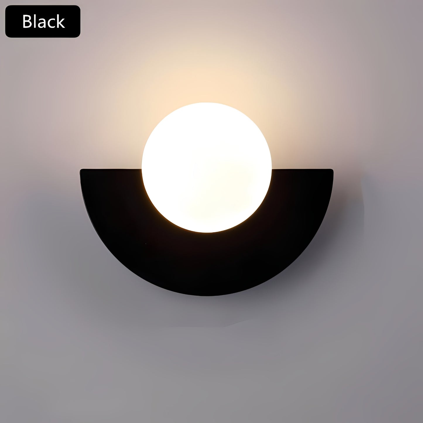 Nordic Elegance | Half-Moon Wall Lamp with LED Glow – Modern Design for Cozy Ambience 2