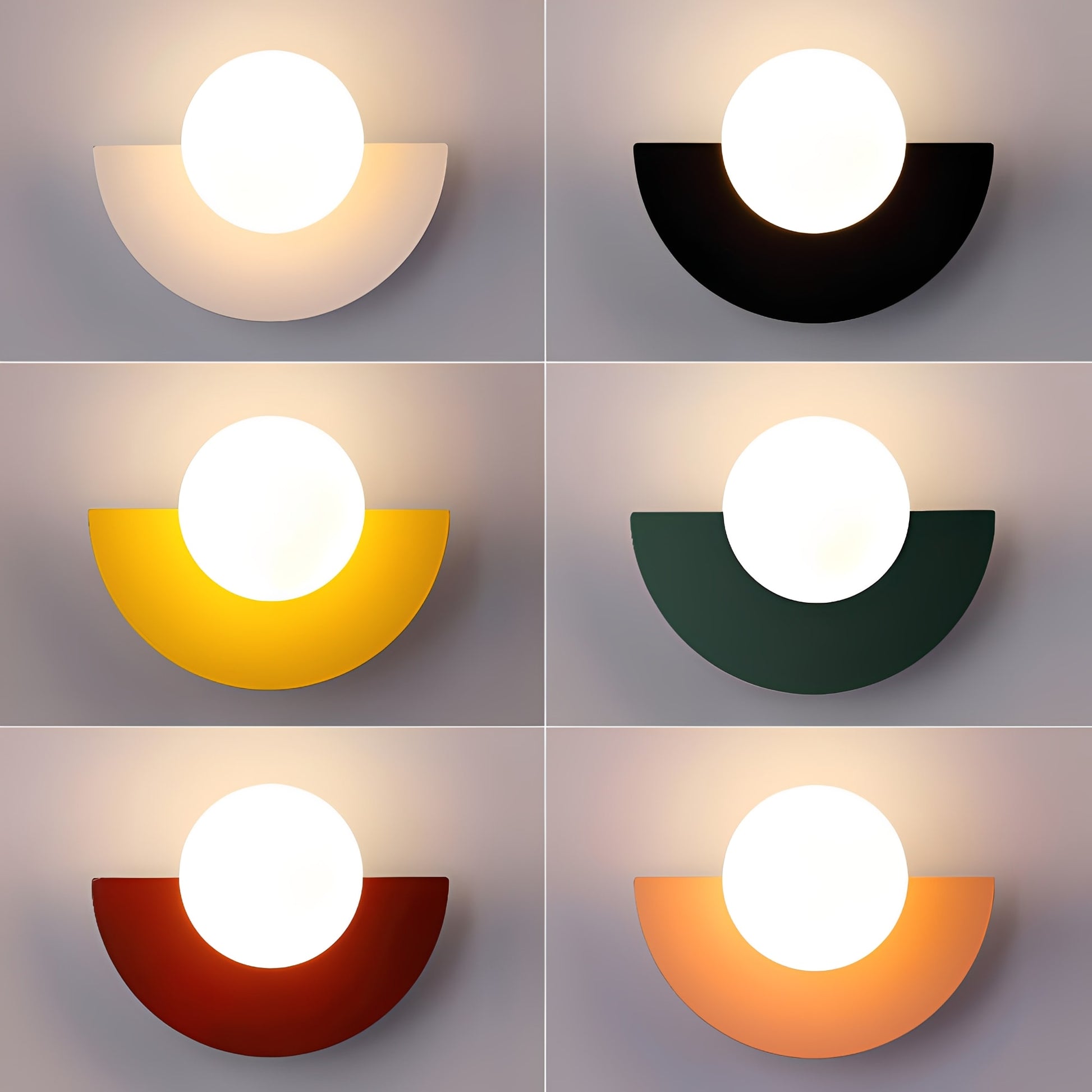 Nordic Elegance | Half-Moon Wall Lamp with LED Glow – Modern Design for Cozy Ambience 10