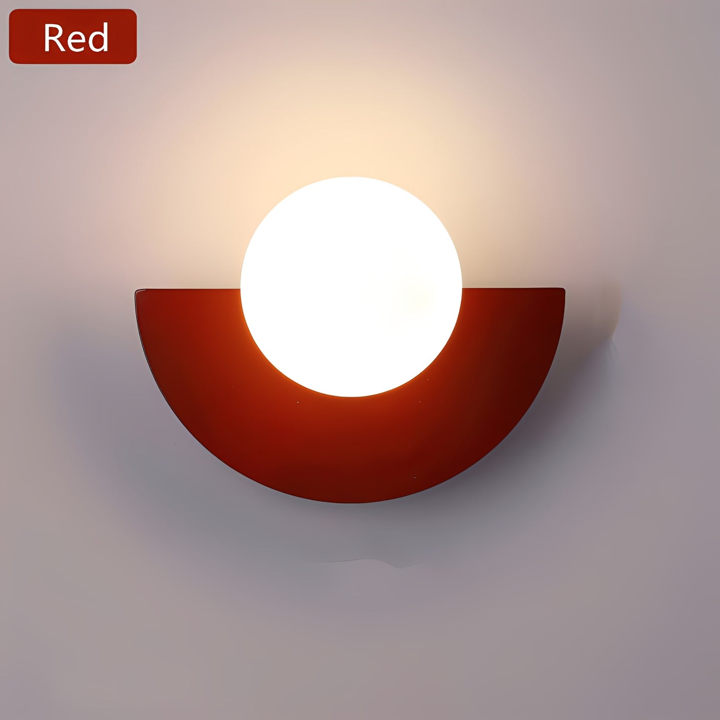Nordic Elegance | Half-Moon Wall Lamp with LED Glow – Modern Design for Cozy Ambience 4