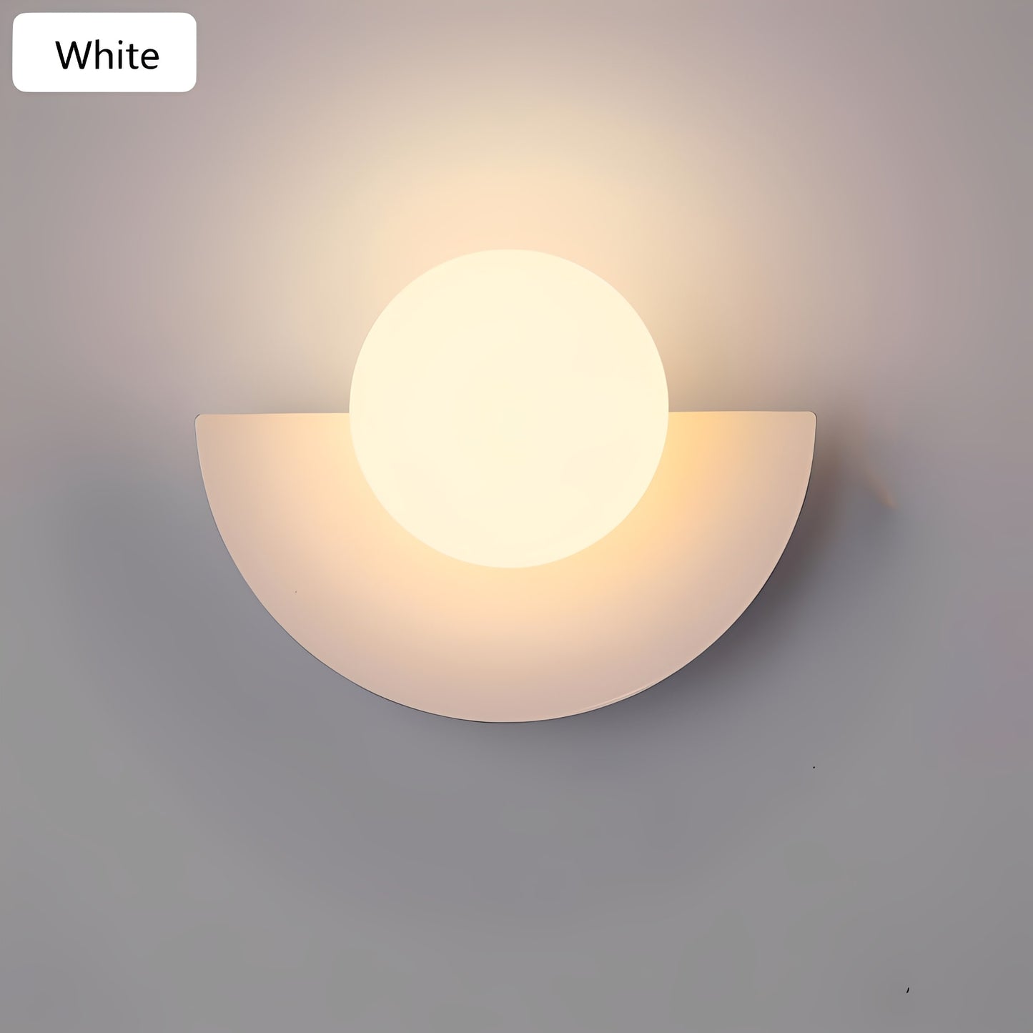 Nordic Elegance | Half-Moon Wall Lamp with LED Glow – Modern Design for Cozy Ambience 1