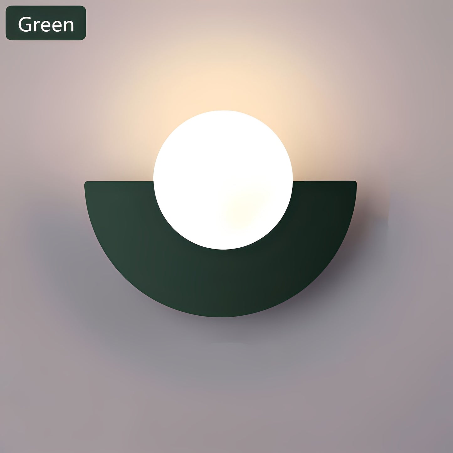 Nordic Elegance | Half-Moon Wall Lamp with LED Glow – Modern Design for Cozy Ambience 3