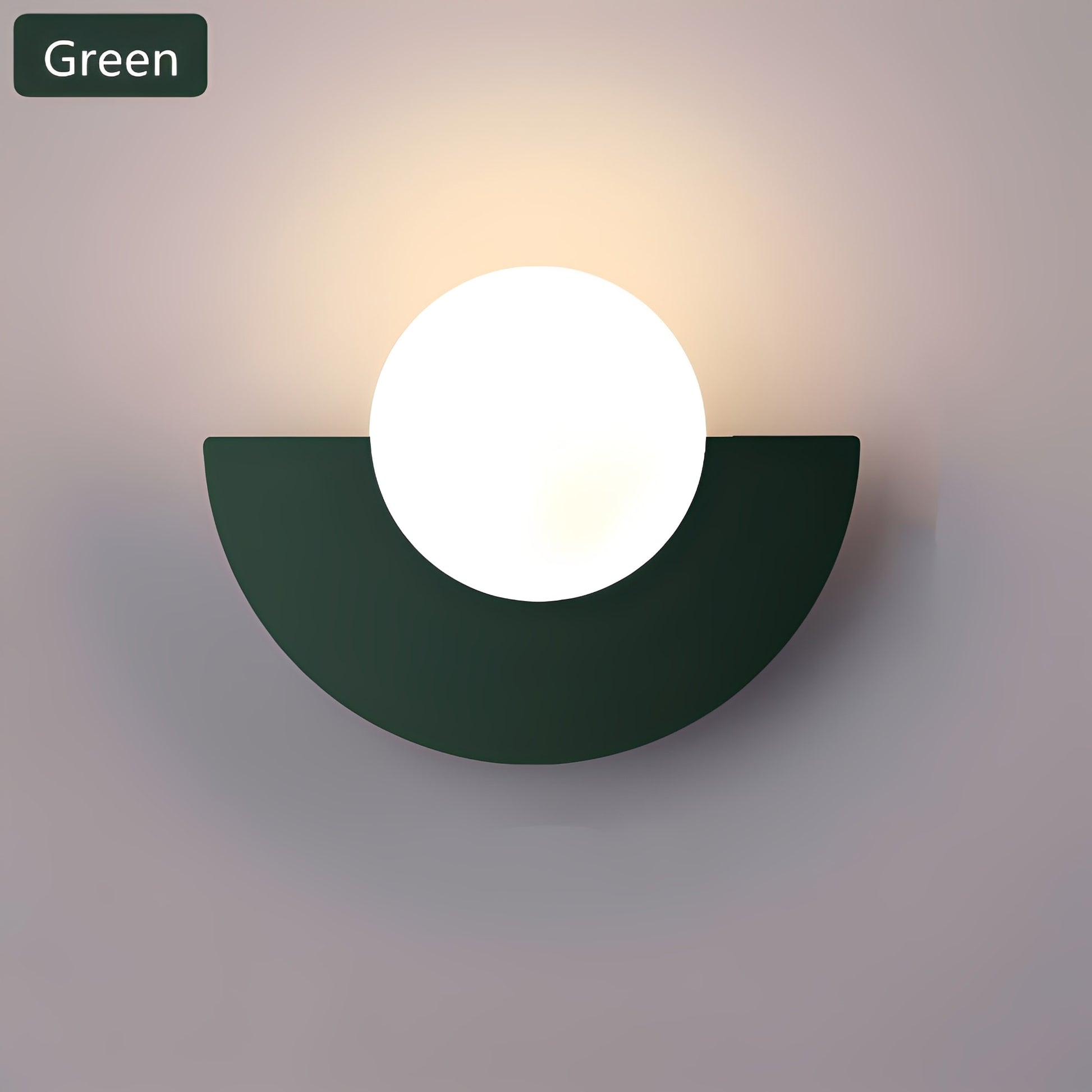 Nordic Elegance | Half-Moon Wall Lamp with LED Glow – Modern Design for Cozy Ambience 3