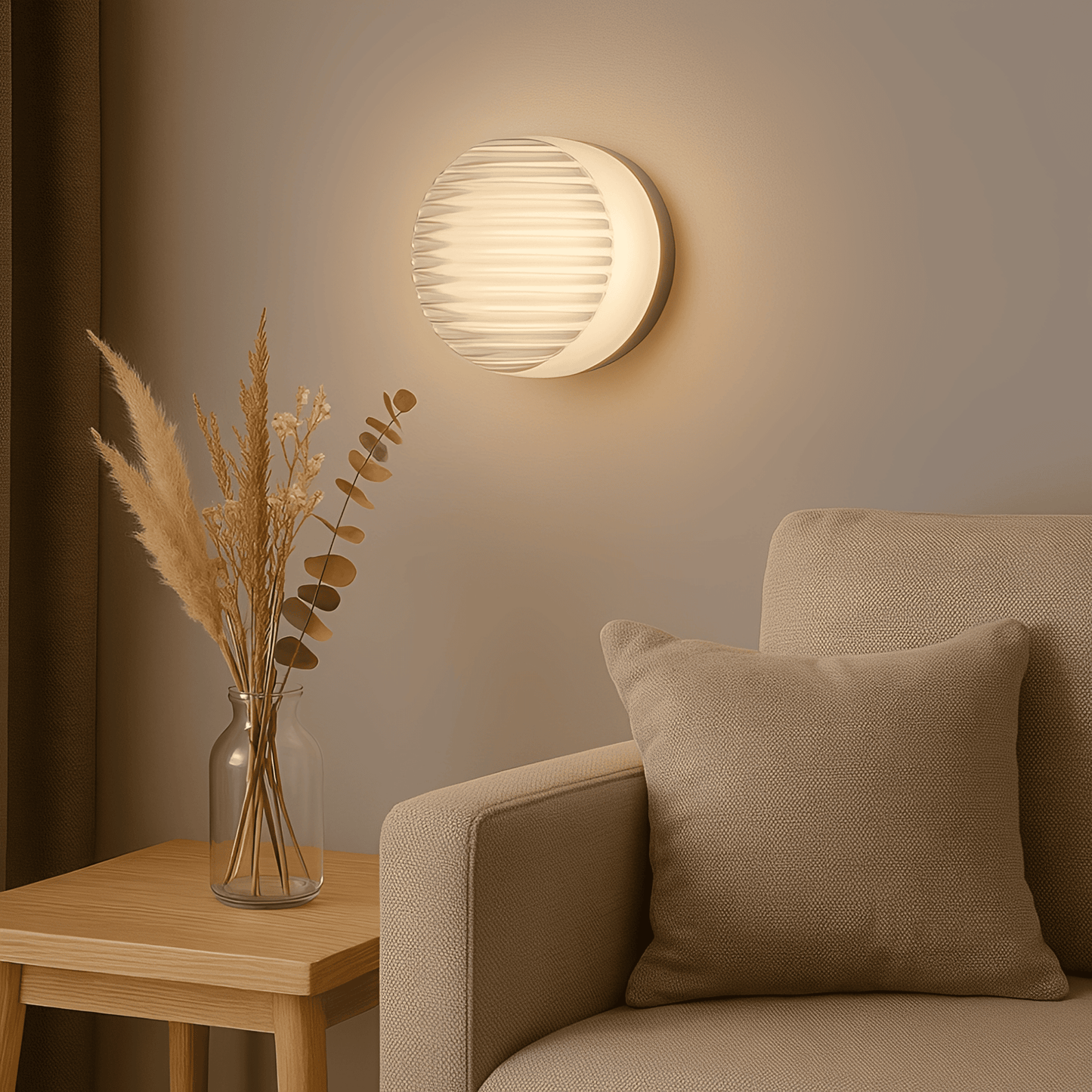 HaloGlow – Round LED Wall Light with Soft Illumination – Modern Design for Elegant Spaces 1
