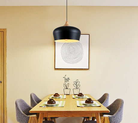 Deo Nordic Minimalist Pendant Light - Modern Design with Wooden Accent for Elegant Spaces 13