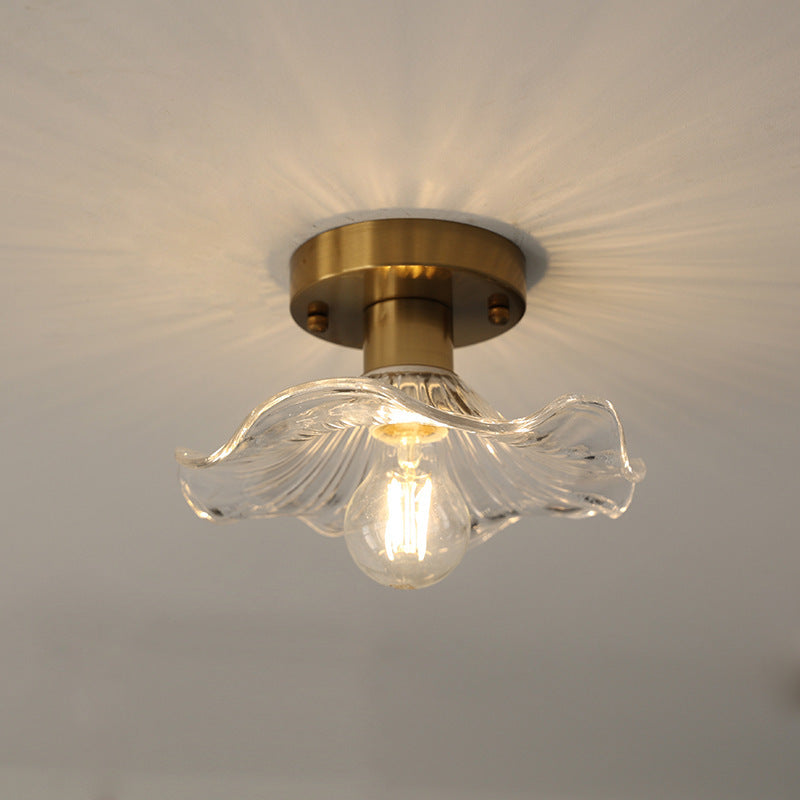 Aroha Leaf Glass Ceiling Light