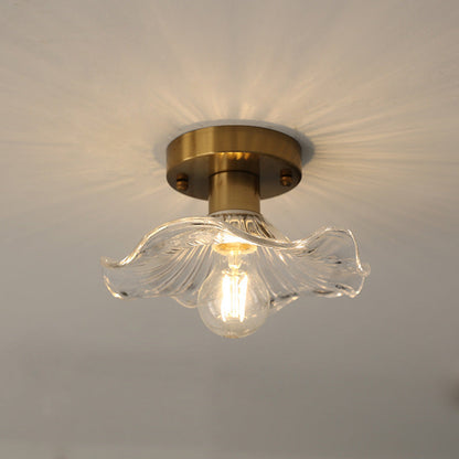Aroha Leaf Glass Ceiling Light