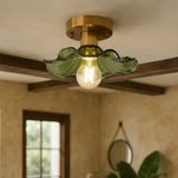 Leaf Glass Ceiling Light