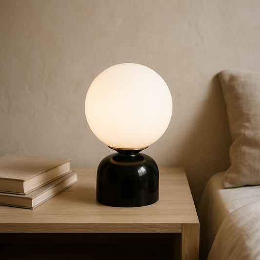 Aurelia Marble Globe Table Lamp