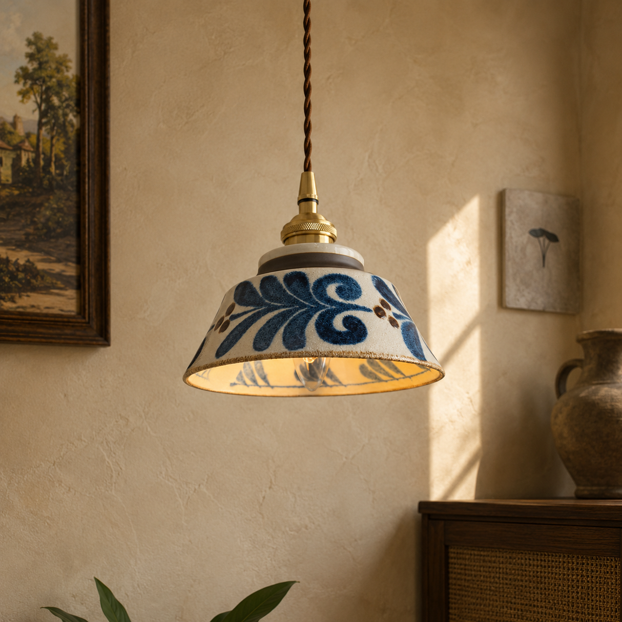 Artisan Ceramic Pendant Light