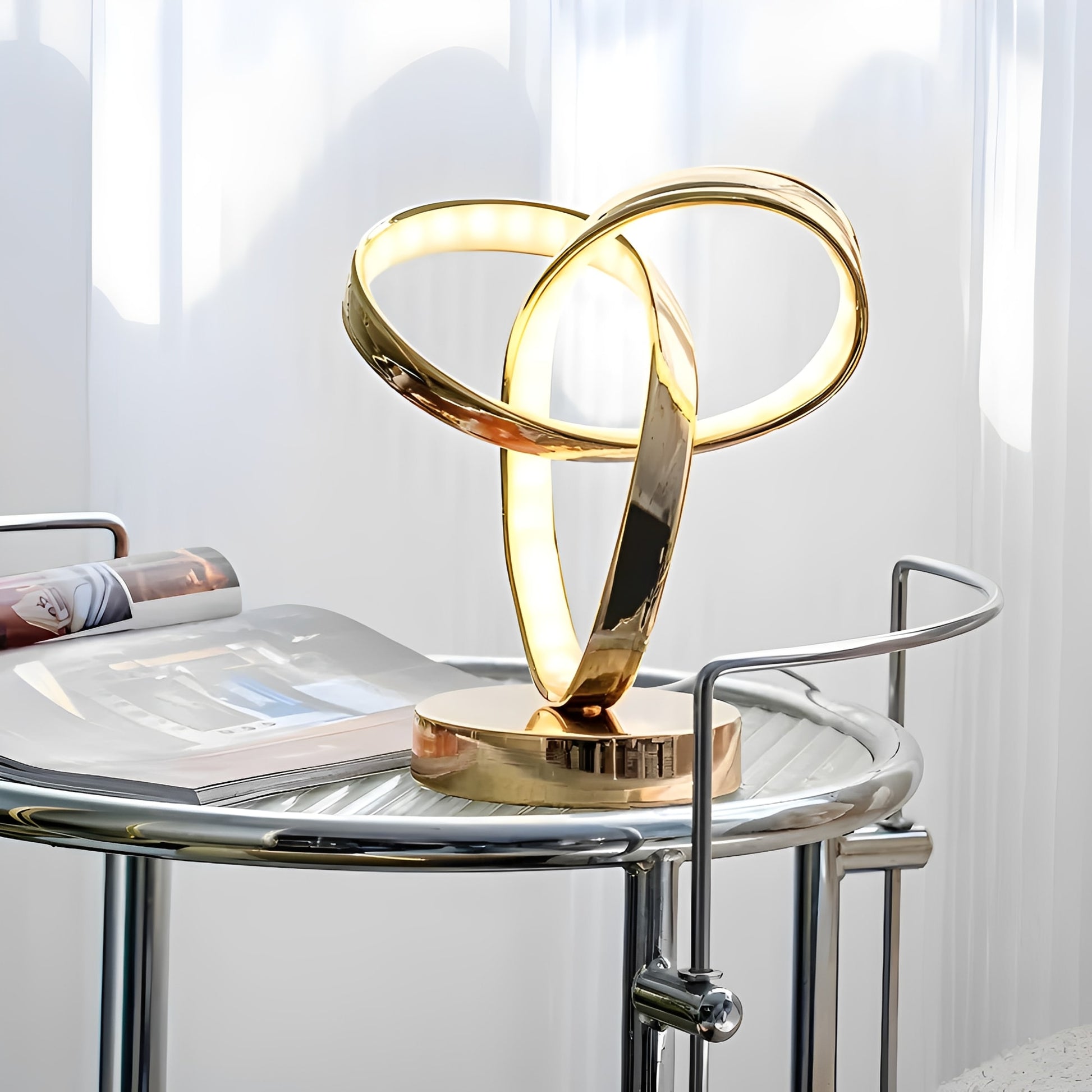 Ignis | Ring-Shaped Reading Lamp with Adjustable Warm Lighting – Stylish Design for Modern Spaces 2