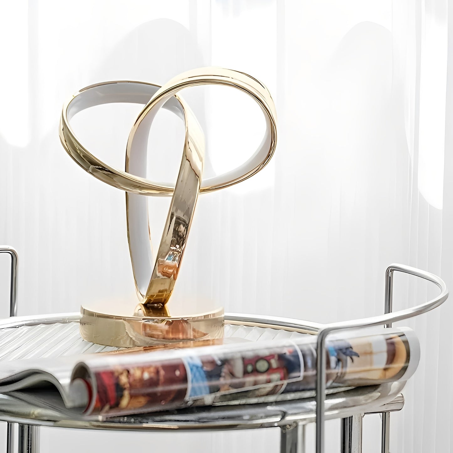 Ignis | Ring-Shaped Reading Lamp with Adjustable Warm Lighting – Stylish Design for Modern Spaces 3