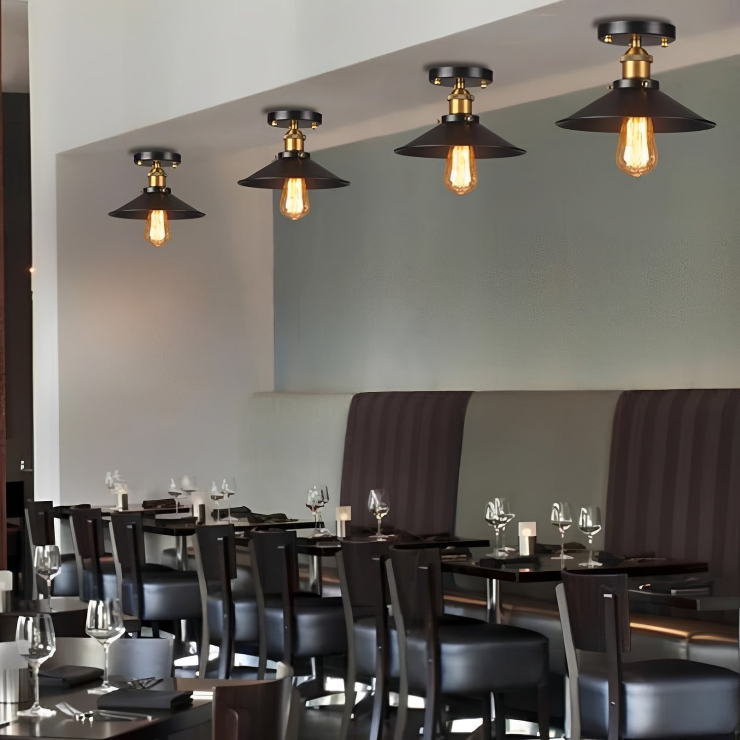 IndusLid | Vintage Pendant Light with Industrial Design & Eco-Friendly Finish for Retro Charm 2