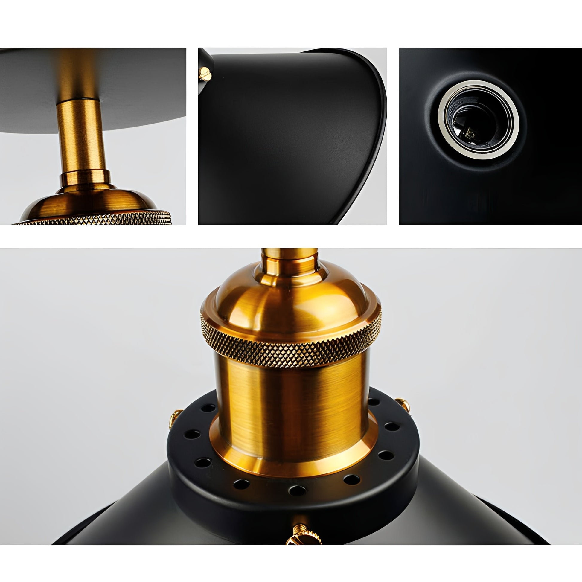 IndusLid | Vintage Pendant Light with Industrial Design & Eco-Friendly Finish for Retro Charm 5
