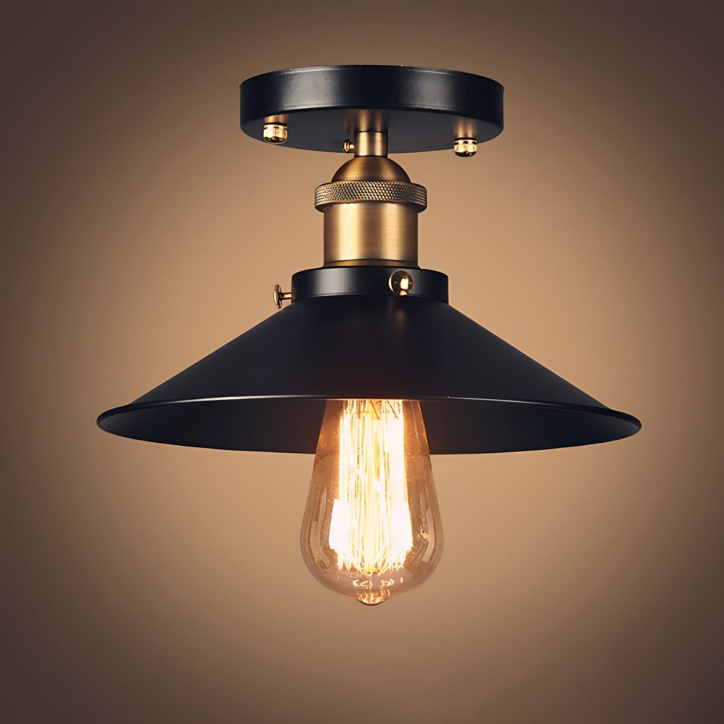 IndusLid | Vintage Pendant Light with Industrial Design & Eco-Friendly Finish for Retro Charm 1