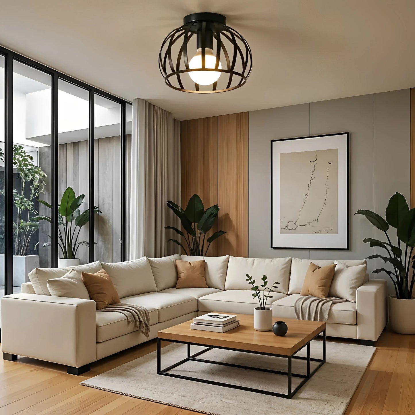 Luminara | Industrial Ceiling Light with Vintage Metal Design – Stylish Illumination for Modern Spaces 3
