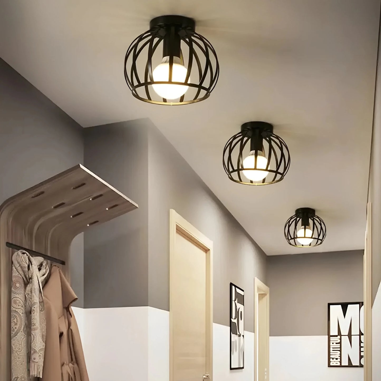 Luminara | Industrial Ceiling Light with Vintage Metal Design – Stylish Illumination for Modern Spaces 6