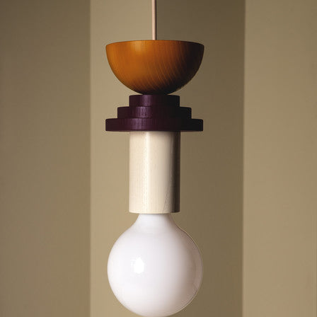 Vibrant Block Pendant Lamp - Colorful Wooden Design with Adjustable Cord for Modern Interiors 4