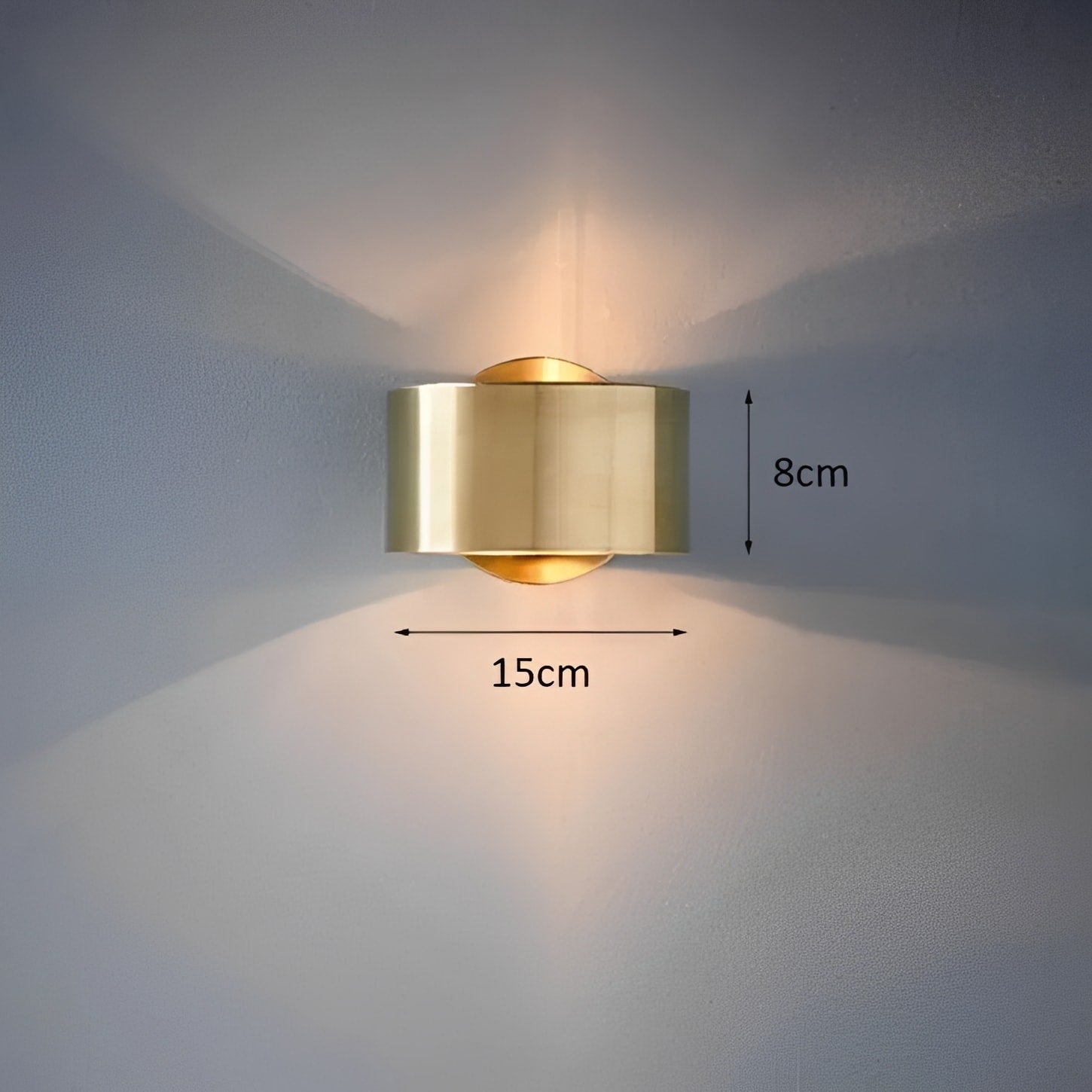 Lenara | Modern Wall Lamp with Elegant Black & Brass Finish – Stylish Illumination for Cozy Spaces 5