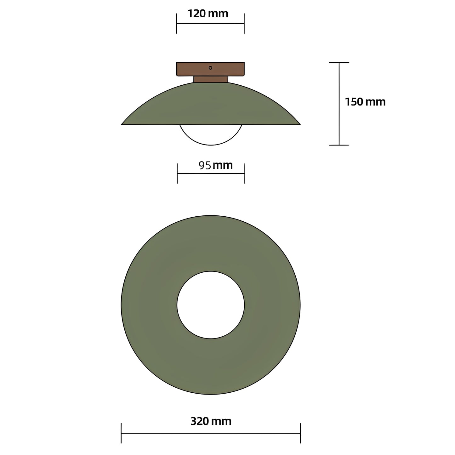 Modern Flush-Mounted Metal Ceiling Light Fixture with Elegant Design – Versatile Illumination for Any Room 9