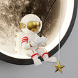 LunaGlow Astronaut LED Wall Lamp - Moon-Shaped Design with Soft Lighting for Calming Ambiance 4